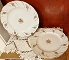 Cup And Saucer Set (4), w/3 Dessert Plates, Vintage, White, Flowers & Gold Trim — photo 2