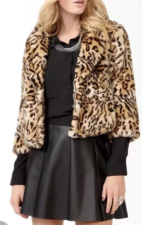 Fluffy leopard hotsell print jacket