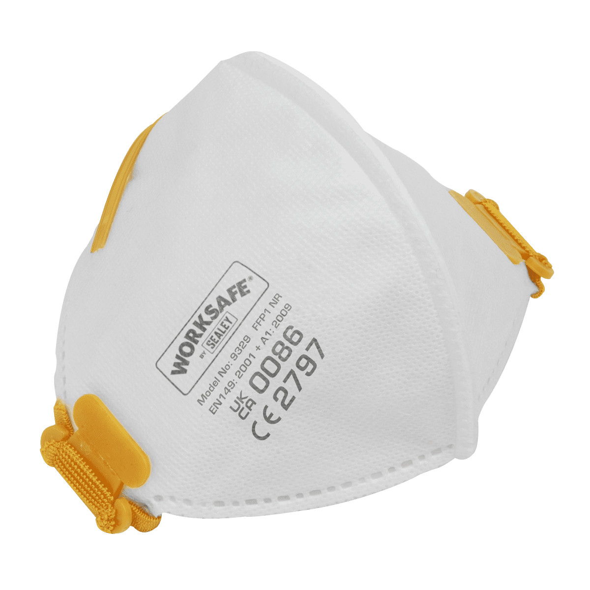 Sealey 9329-10 Worksafe Fold Flat Mask FFP1 - Pack of 10