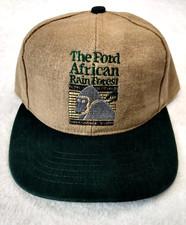 Vintage Ford Strapback Hat African Rainforest Silverback Gorilla Cap USA Made