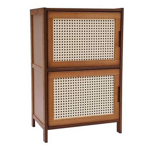 Modern Nightstand 2 Drawers End Side Table Bedside Table with Storage Cupboard - Picture 12 of 22