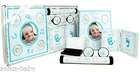 5pc Newborn Baby Boy Gift First Photo Frame Handprint Footprint Kit Blue White