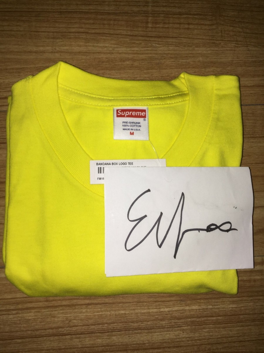 Tシャツ・カットソー Supreme / Bandana Box Logo Tee Yellow Supreme Bandana Box Logo Crew Neck T-shirt | Yellow | FARFETCH