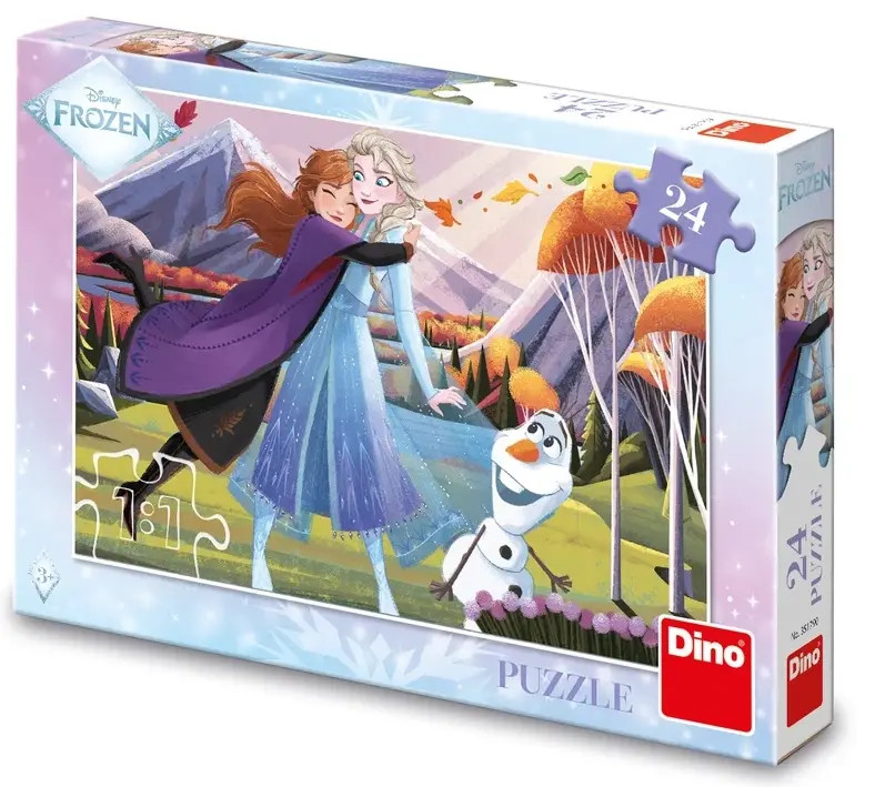 8590878351790 Puzzle 24 elementy. Kraina Lodu. Siostry DINO