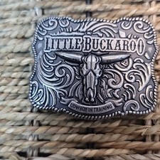Little Buckaroo Cowbooy in Training belt buckle boy's