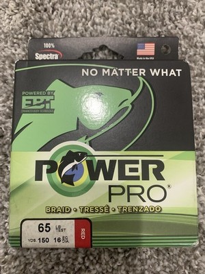 Power Pro Fishing Line Braid 65lb 150yds - Red