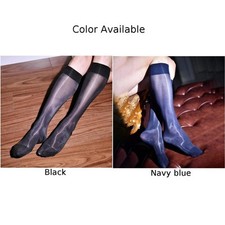 Heißer Verkauf Männer Strümpfe Lange Socken Ultradünn Ölglänzend Hoiserie