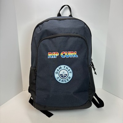 Rip Curl Backpack Navy  Dam That Cancer  Patch Logo Bag School Laptop Surf CJ