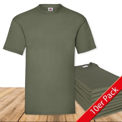 3er, 5er, 10er Pack Fruit of the Loom Valueweight T Mehrpack Herren T-Shirt