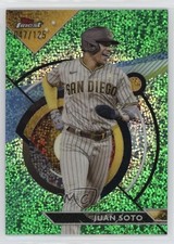 2023 Topps Finest Green Speckle Refractor /125 Juan Soto #94 1cx3