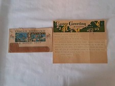 Vintage 1932 Western Union Easter Greetings Telegram  & Envelope
