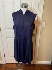 PXG Dark Blue Camouflage 1/4 Zip Athletic Golf Dress, Size XL