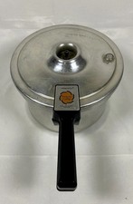 Vintage Presto 4 Qt Pressure Cooker 0121001 w/ Jiggler Aluminum USA Made
