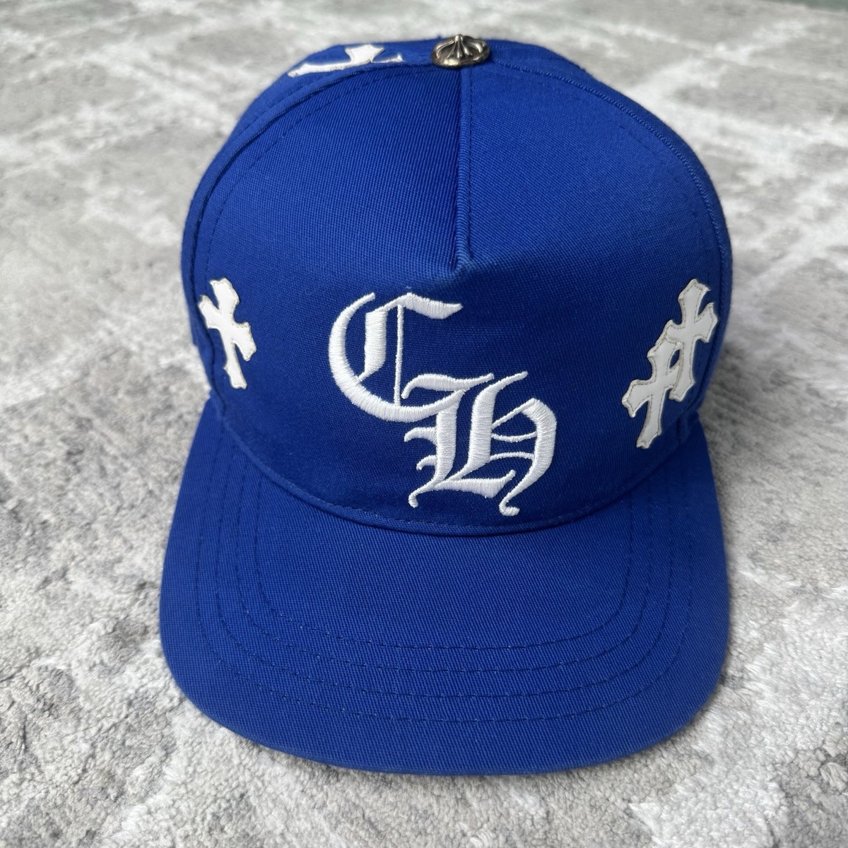 Chrome Hearts Leather Cross Patch Baseball Hat | eBay