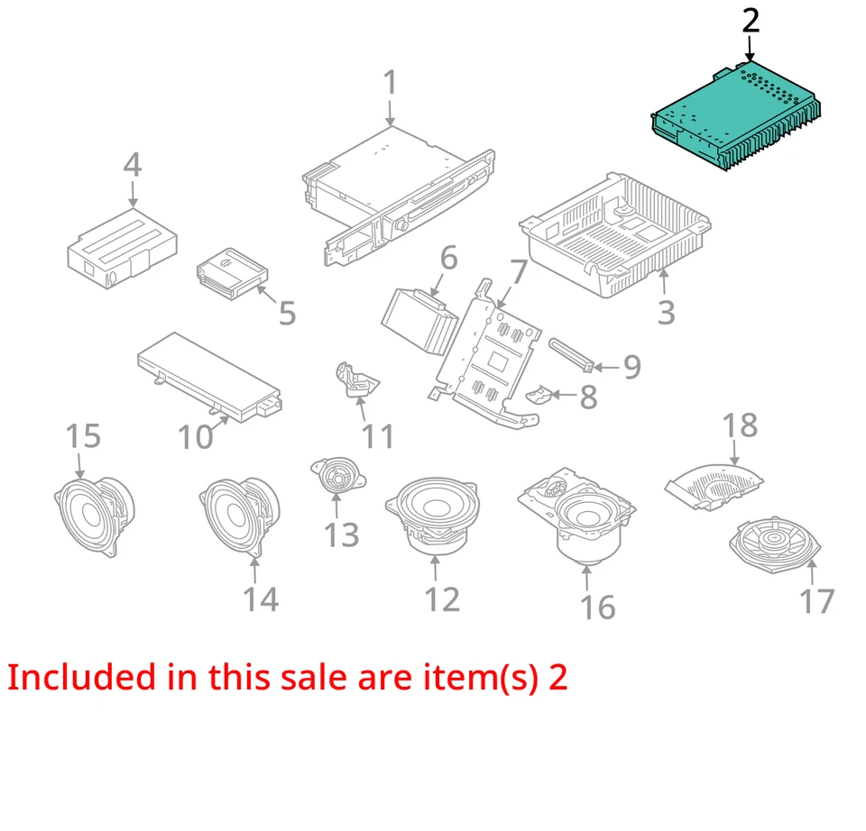 Audio Equipment Radio Remote Satellite Receiver Fits 04-05 BMW 745i 1567625 Foto 3 de 4