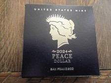 2024 S Peace Silver Dollar Proof San Francisco Mint w/ OGP & COA 24XL