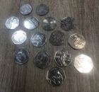 50p commemorative coins +  A–Z 10p coins