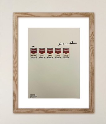 Andy Warhol, Original Signed Print with COA and $3,500 Appraisal.*