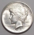1921-P  PEACE DOLLAR  Better Date Choice  AU++ / UNC  #31C56