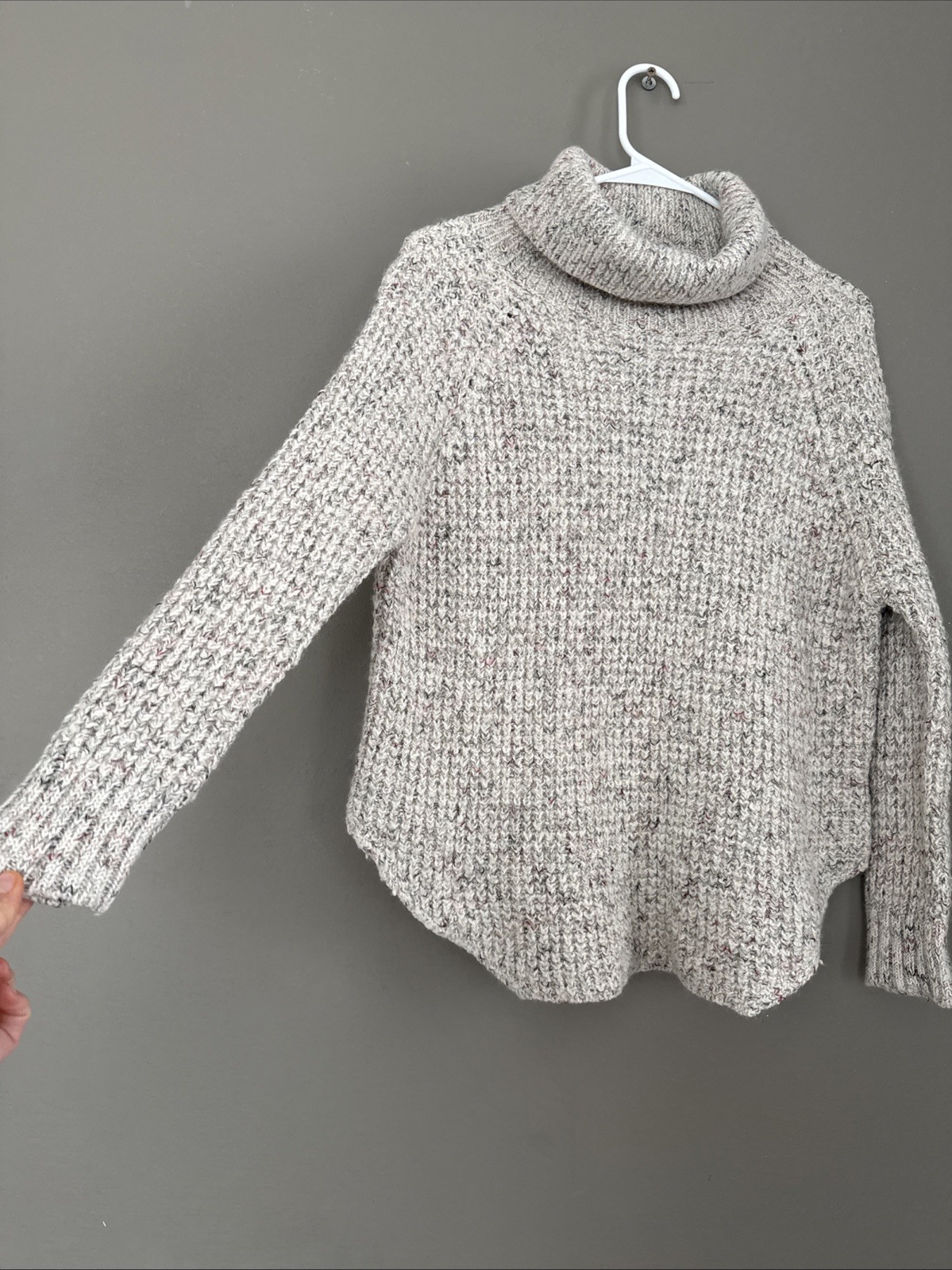 Free People Wool Blend Knit Turtleneck Pullover Sweater - Womens Size XS