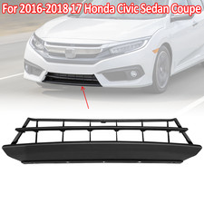 For 2016 2017 2018 Honda Civic Sedan Front Bumper Lower Grille Grill Black New