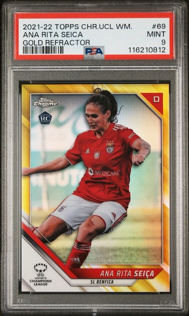 2021-22 Topps Chrome Women's C.L. #69 Ana Rita Seica Gold Refractor /50 PSA 9