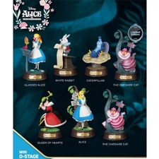 Disney Alice In Wonderland Mini Diorama Stage MDS-001 Beast Kingdom 3-Inch Fi...
