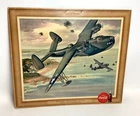 Vintage 1943 Coca Cola Martin "Mariner" PBM Patrol Bomber Litho Print