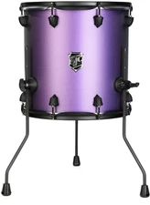 SJC Custom Drums Pathfinder Floor Tom - 14 inches x 14 inches, Purple Glimmer