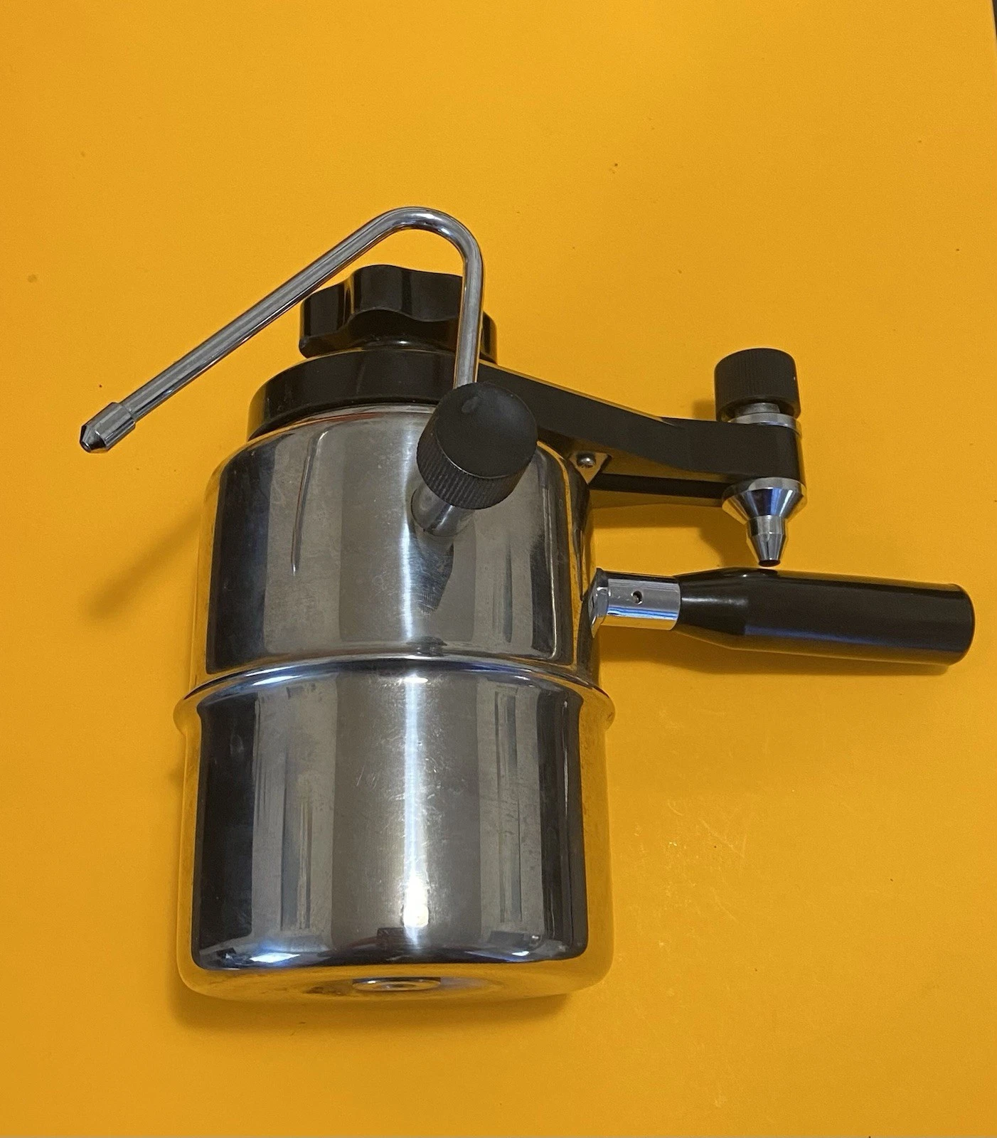 Bellman 50SS Stovetop Milk Steamer Stainless Steel Espresso Frother GREAT COND.