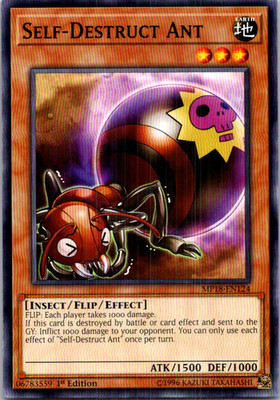 Self-Destruct Ant MP18-EN124 Yu-Gi-Oh! TCG LP 1st Edition