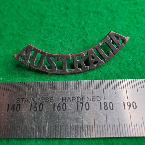 WW1 Australian Military Nationality Shoulder Title AIF Australia Badge