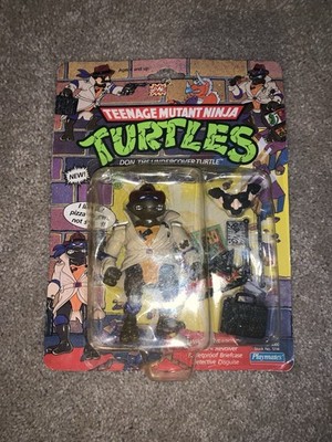 Vintage Playmates TMNT Donatello ''Don the Undercover Turtle'' Figure w/ Briefcase