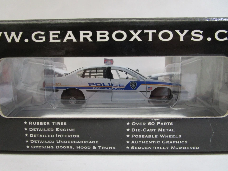 Gearbox Chevy Impala Diecast 1:43 Scale Cocoa Beach Florida Police Department - Image 3 of 4