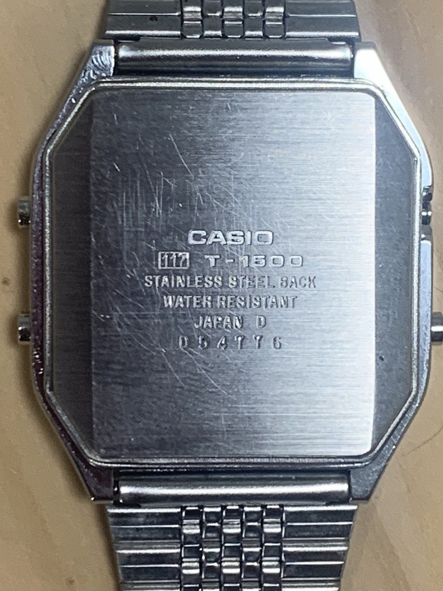 CASIO　CE-2200　ドロアーキー無し Vinatge Casio 117 T-1500 Dictionary World Time Digital Men's