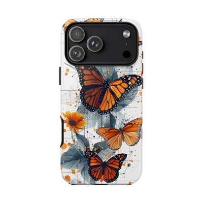 Phone Ink - Case for iPhone/Galaxy/Pixel - Monarch Butterfly Floral