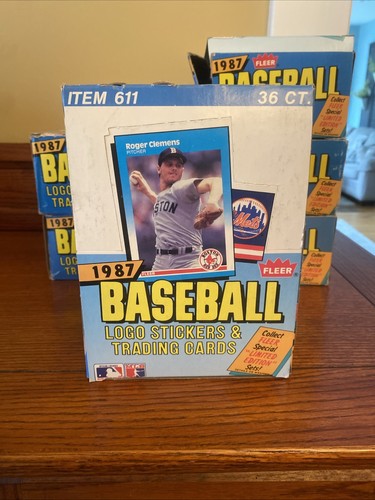 1987 Fleer Baseball Cared Wax Box 36 Sealed Packs Find Bo Jackson RC's!