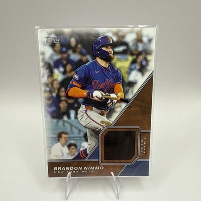 2026 TOPPS SERIES 1 BRANDON NIMMO GAME-WORN JERSEY SP NEW YORK METS RANGERS