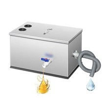 Commercial Catering Grease Trap 50 litre Stainless Steel Waste Fat Interceptor