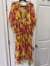 NWT FARM Rio Lime Sweet Jungle Kaftan Dress Size Small