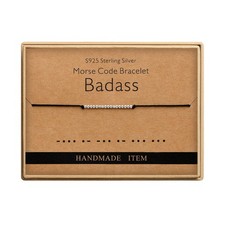 Birthday Gifts for Women Badass Morse Code Bracelets for Women Funny Gifts for W