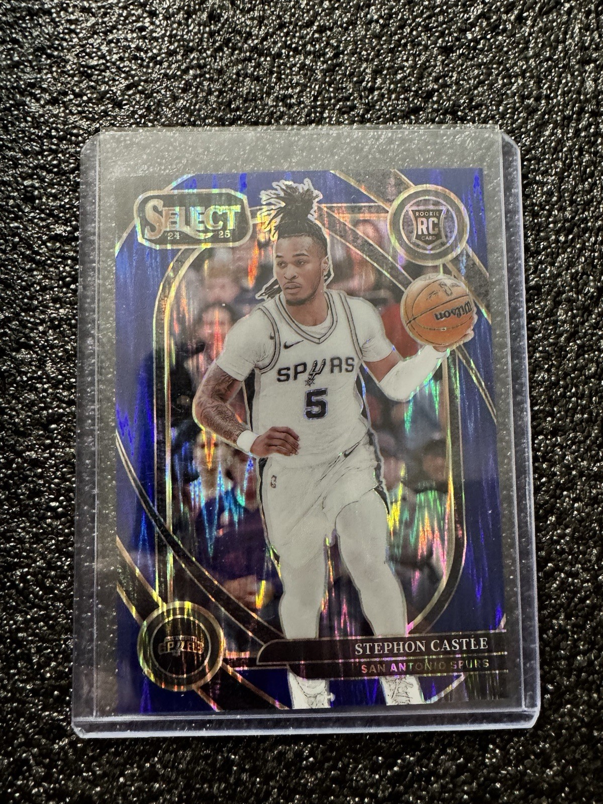 2024-25 Panini Select - Courtside Stephon Castle #292 Blue Tectonic 30/99