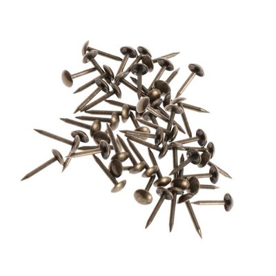 100pcs 6x14mm Bronze dekorierte Türnägel verdickte runde klassische Nagel