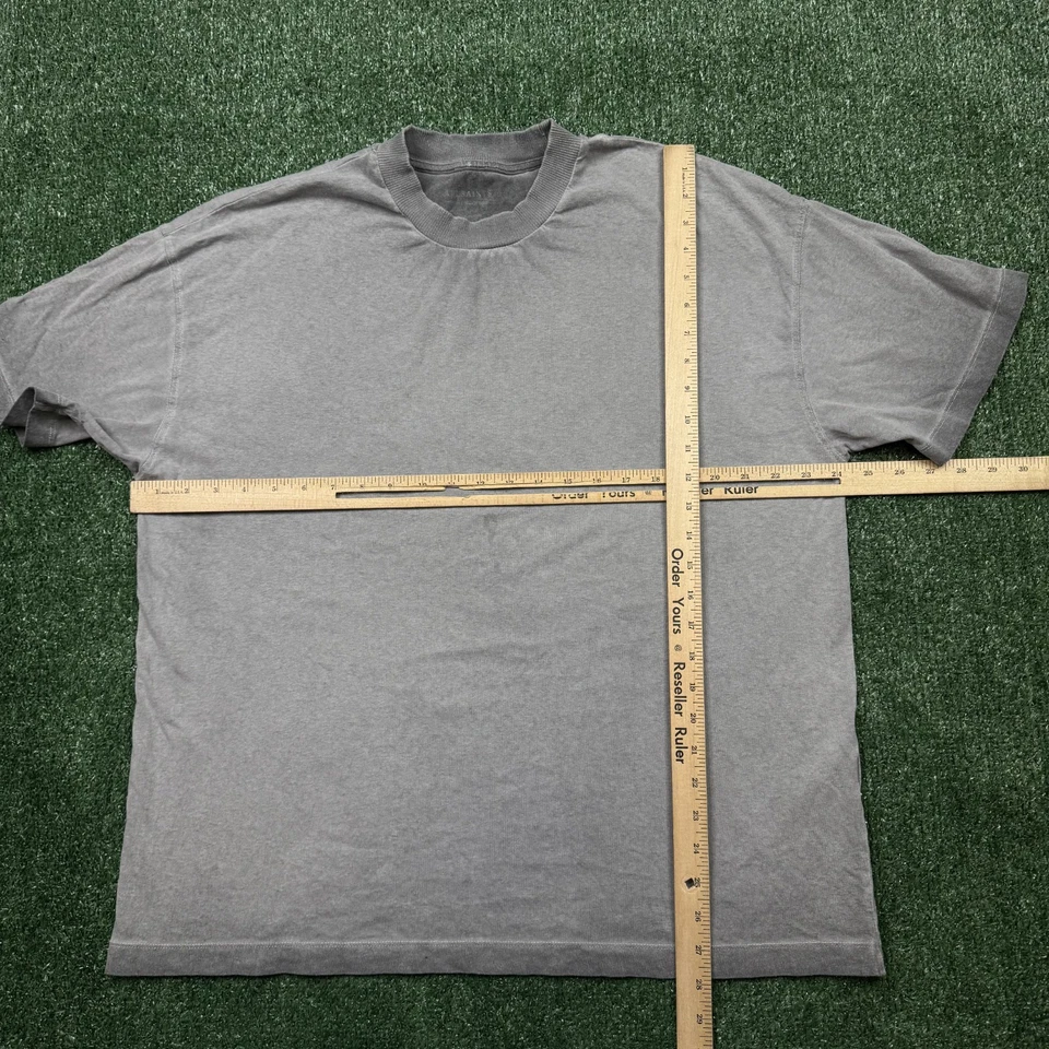 Camiseta All Saints Para Hombre Talla M Gris Manga Corta Cuello Redondo Envejecida De Gran Tamaño Foto 4 de 4