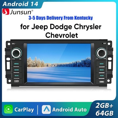 Carplay Android14 2+64G For Jeep DODGE Chrysler 7''Car Stereo Radio GPS Navi WIFI