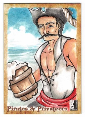 Pirates & Privateers. Lovely Gem Cruze Sketch Card. RRParks Cards 2024