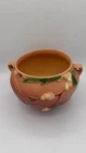 Vintage Roseville Pottery Snowberry Rose Double Handle Jardiniere IRB-5