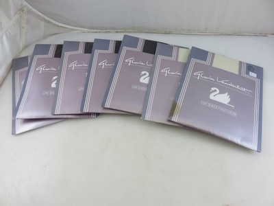 Gloria Vanderbilt OFF BLACK  & OFF WHITE Pantyhose Size A 7pc Lot New Old Stock