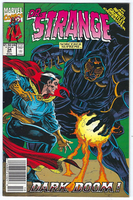 Marvel Comics DOCTOR STRANGE SORCERER SUPREME #34 first printing newsstand