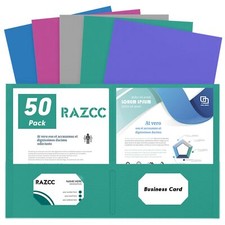 Two Pocket Folders 50 Pack 2 Pocket Folders Fit Letter Size Paper Paper Folde...